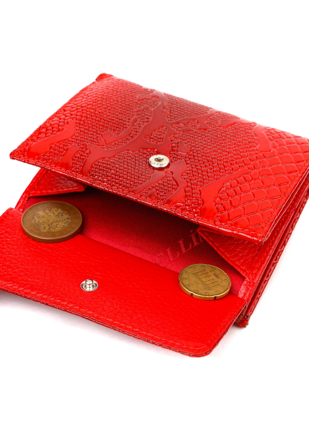 Жіночий шкіряний гаманець 12х9,8х1,5 см Canpellini (259939071)