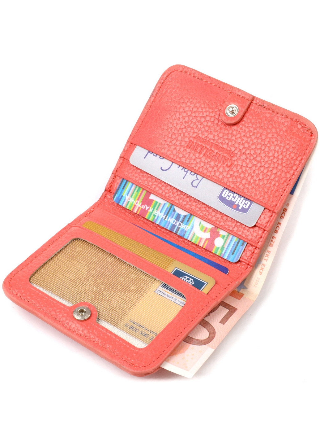 Жіночий шкіряний гаманець 10х9х1 см Canpellini (259939064)