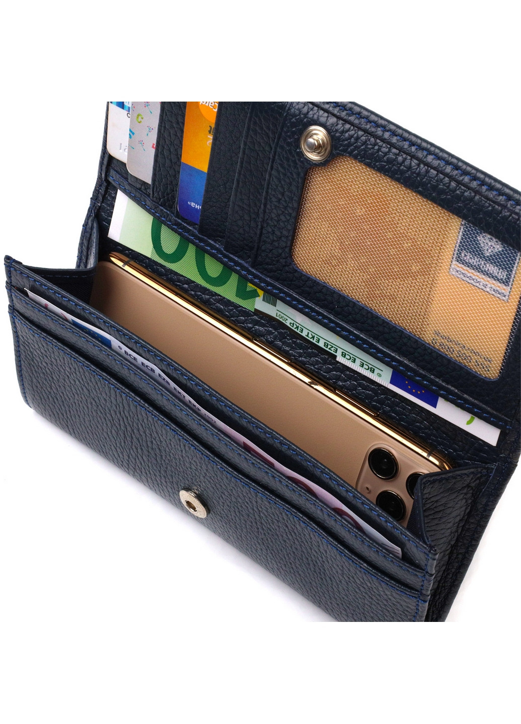 Жіночий шкіряний гаманець 17,8х9х1 см Canpellini (259939156)
