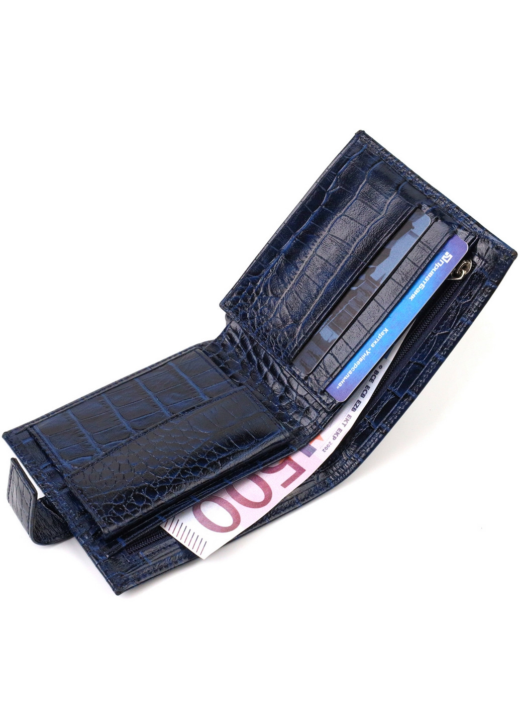 Чоловічий шкіряний гаманець 11,5х9,7х2 см Canpellini (259939142)