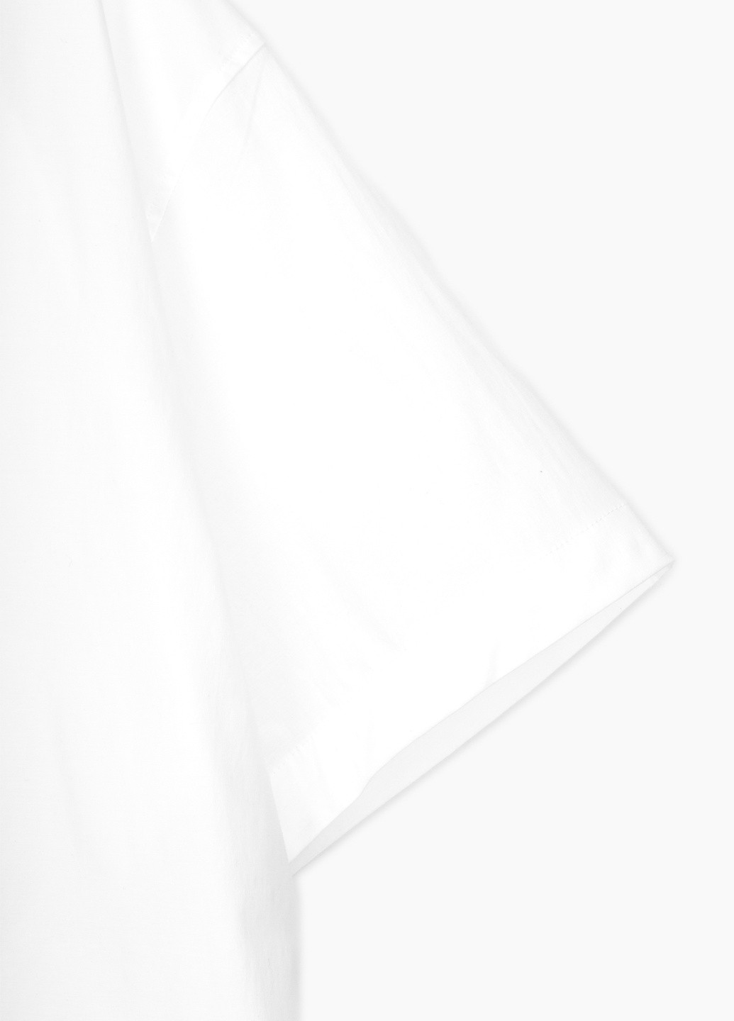 Белая повседневный рубашка однотонная Redpolo