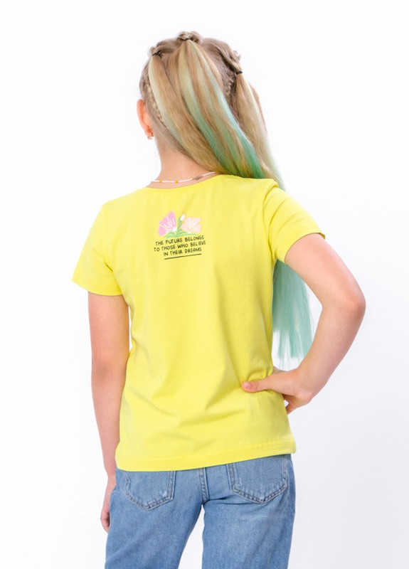 Жовта літня футболка для дівчинки жовтий носи своє (6012-036-33-5-v1) Носи своє