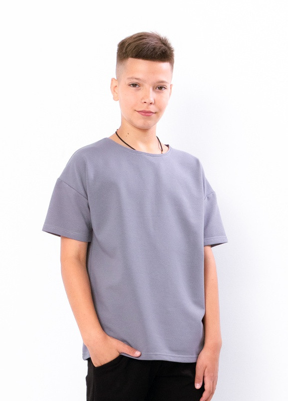 Сіра літня футболка хлопчика (підліткова) сірий носи своє (6263-057-v13) Носи своє