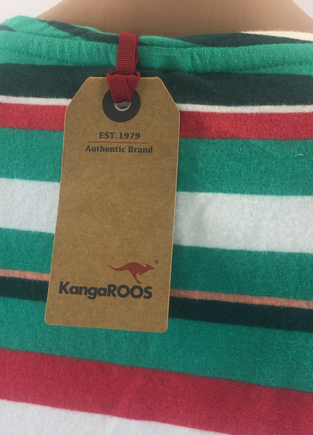 Комбинированное кэжуал платье платье-футболка Kangaroos в полоску