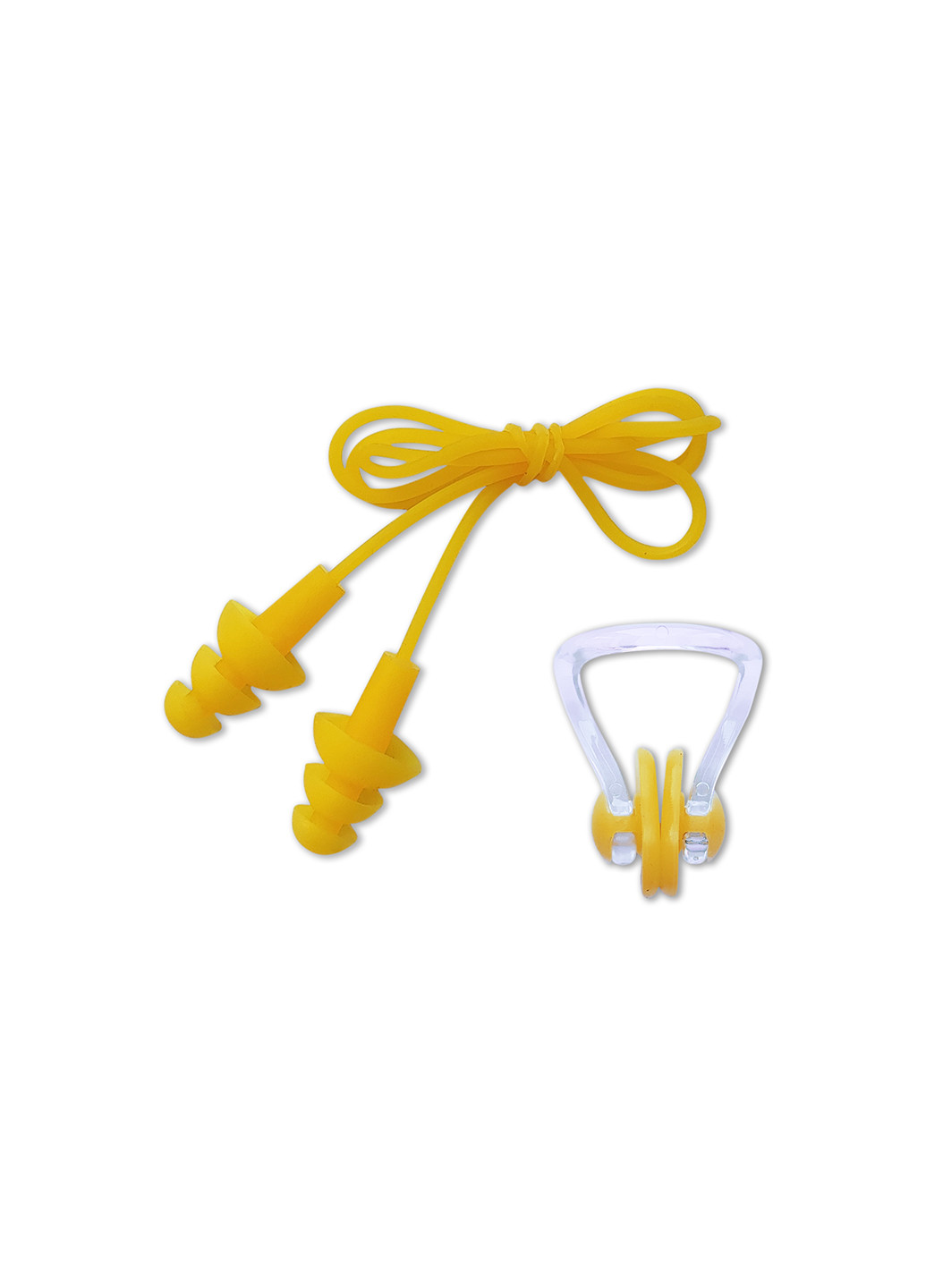 Комплект беруш для плавання на мотузку та затискач для носа, Leacco, універсальні, захист для вух No Brand (259942869)