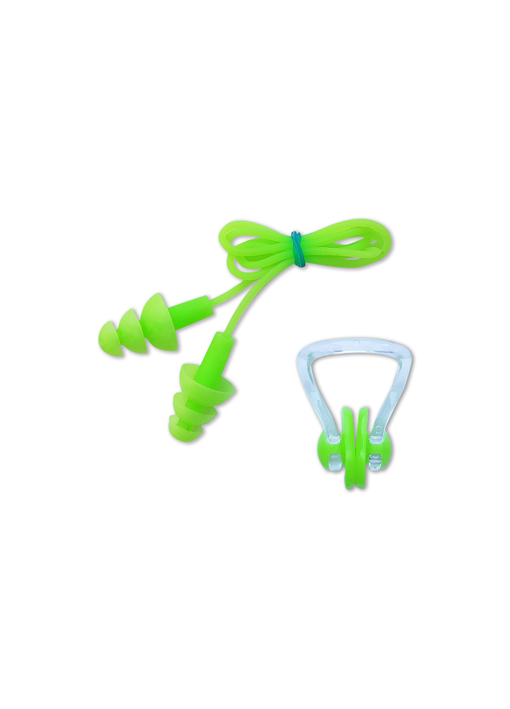 Комплект беруш для плавання на мотузку та затискач для носа, Leacco, універсальні, захист для вух No Brand (259942875)