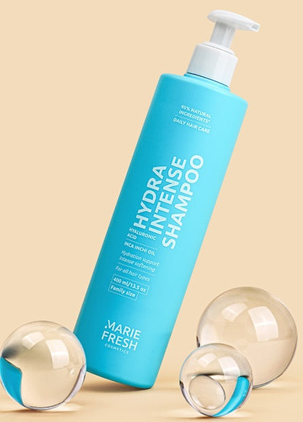 Шампунь для ежедневного ухода с гиалуроном 400 мл HYDRA INTENSE Shampoo Marie Fresh (259930264)