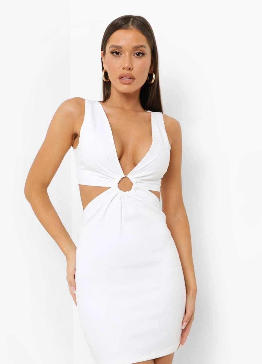 Білий сукня Boohoo