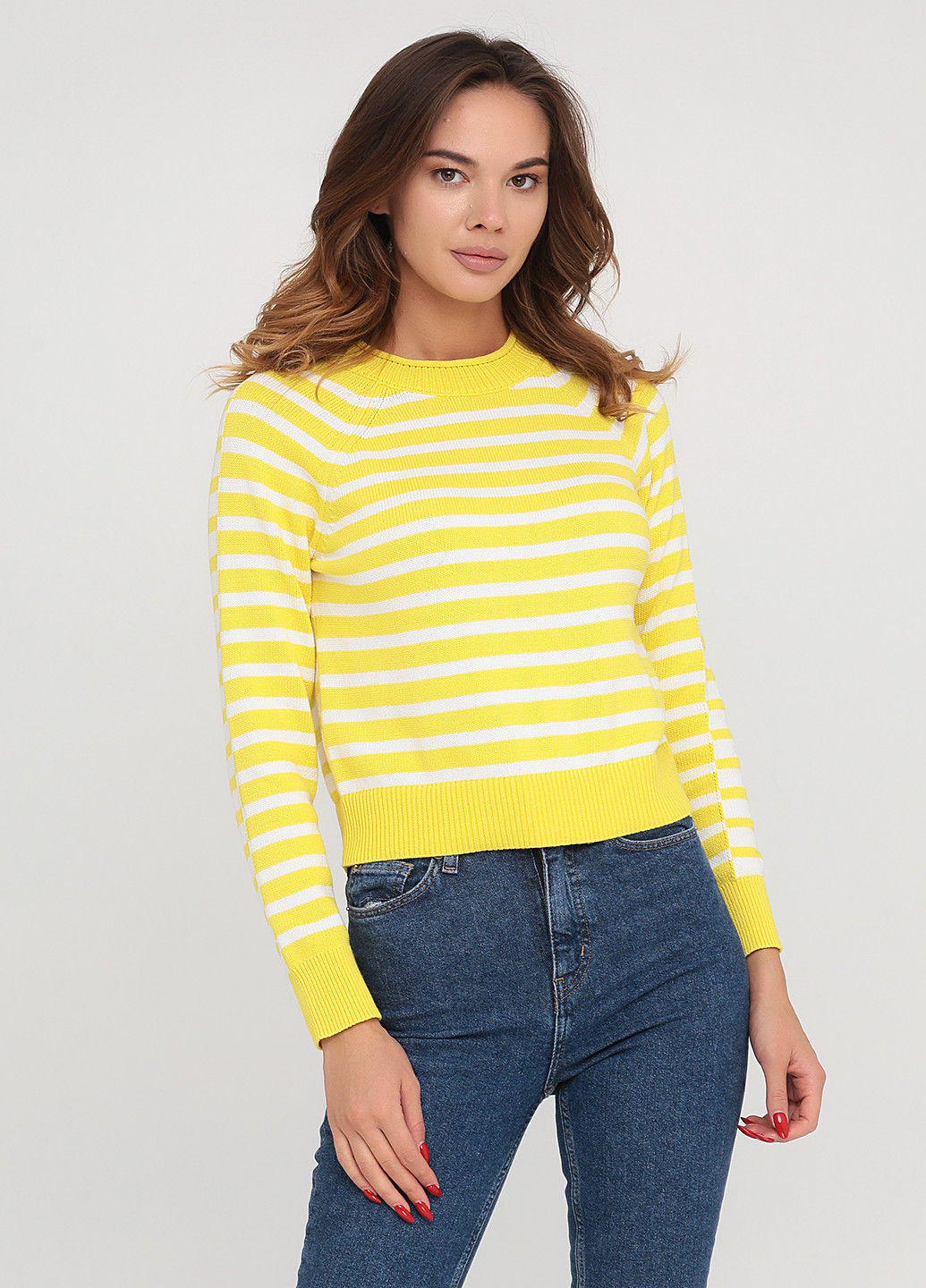 Желтый демисезонный свитер Banana Republic