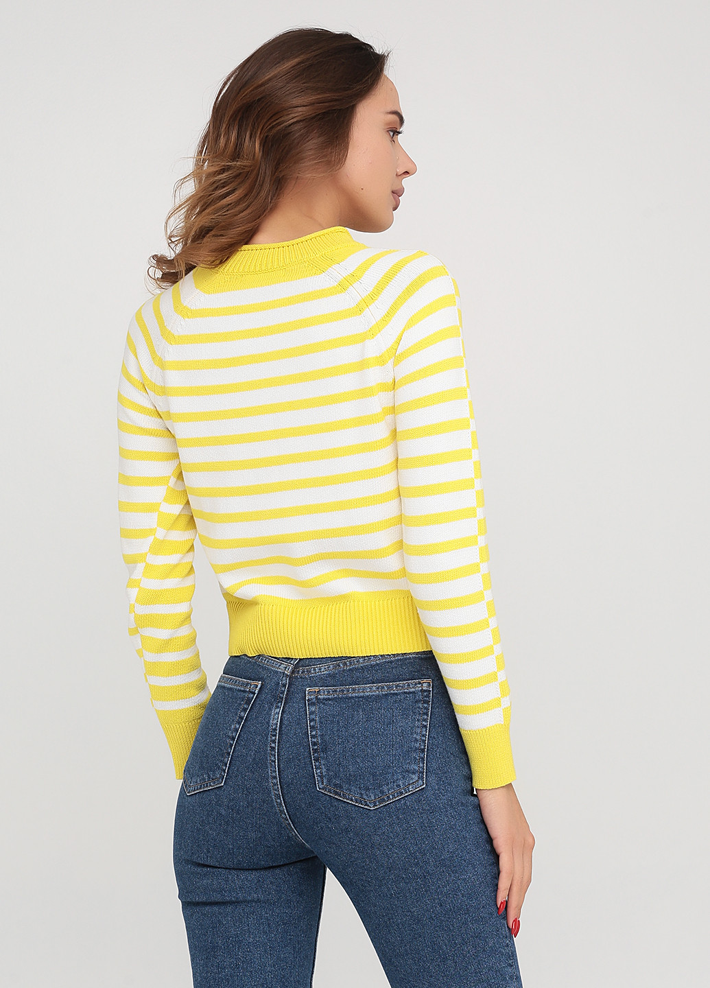 Желтый демисезонный свитер Banana Republic