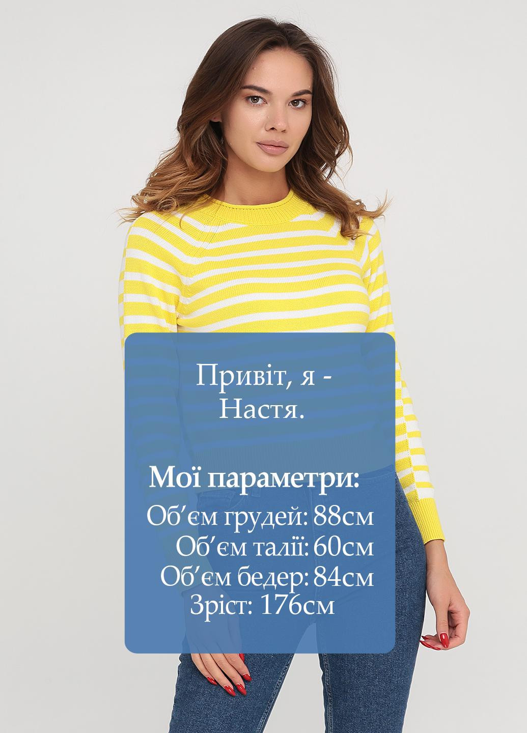 Желтый демисезонный свитер Banana Republic