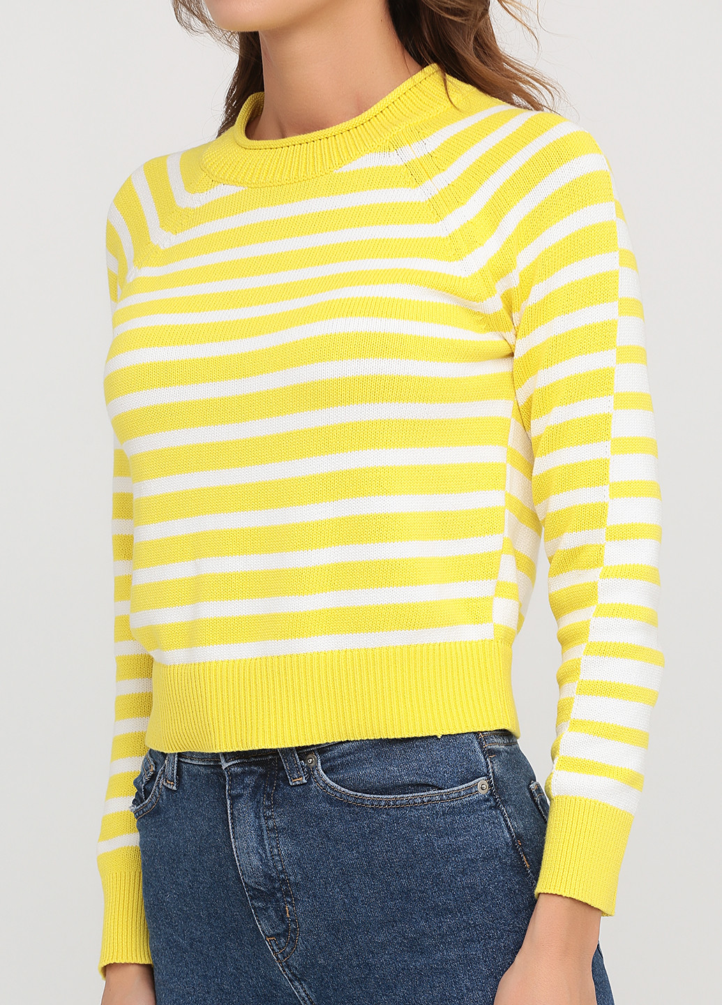 Желтый демисезонный свитер Banana Republic