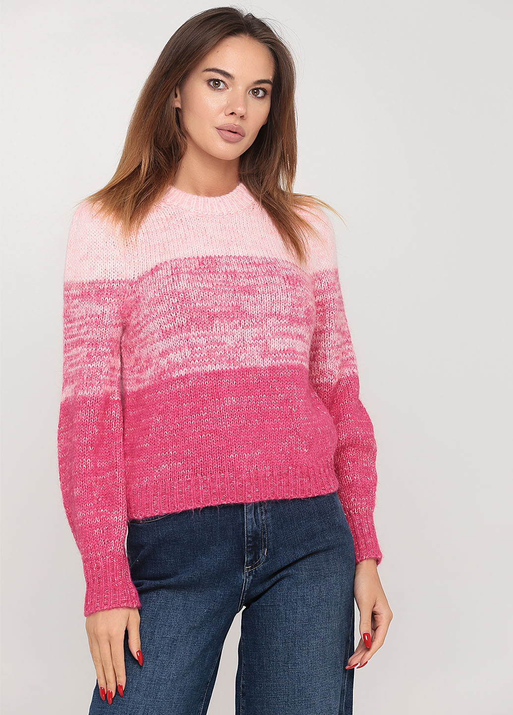 Розовый демисезонный свитер Banana Republic