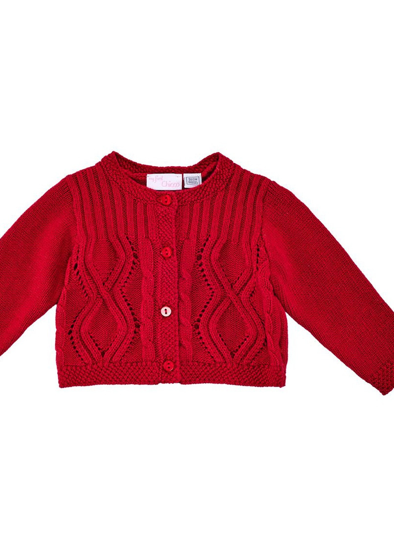 Красный кардиган Chicco