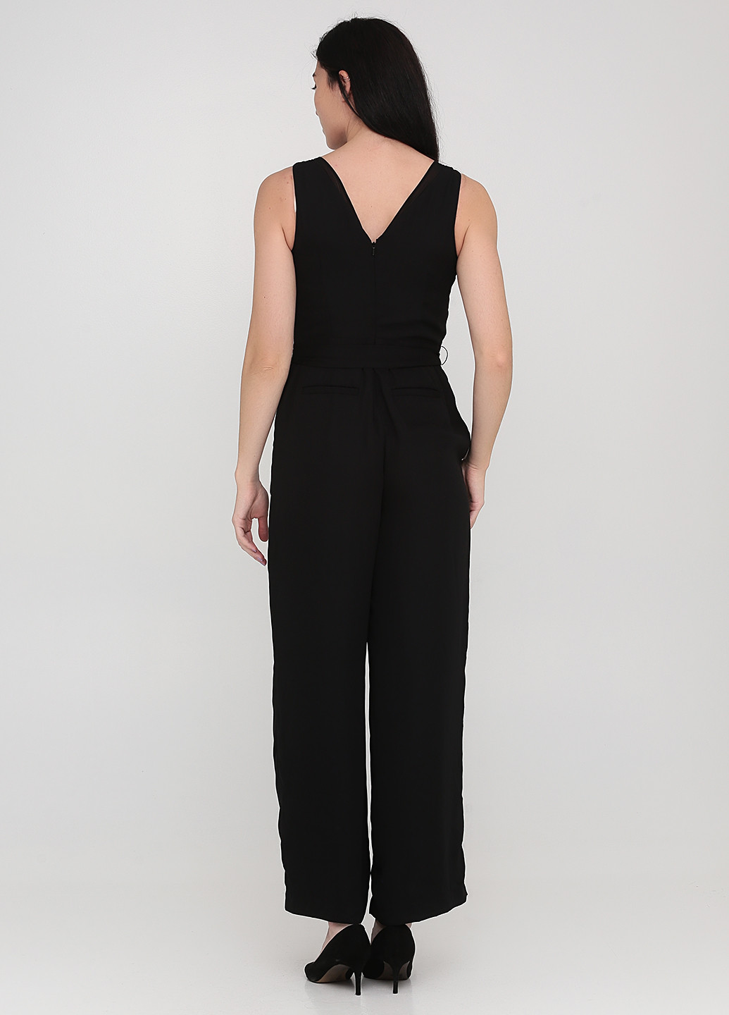 Комбінезон Banana Republic однотонний чорний кежуал