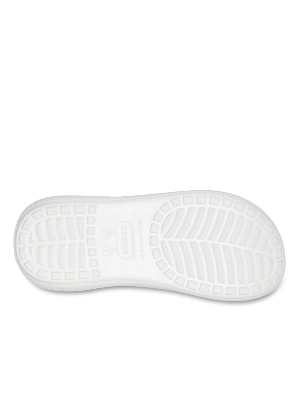 Белые сандалии на высокой платформе Crocs на высоком каблуке