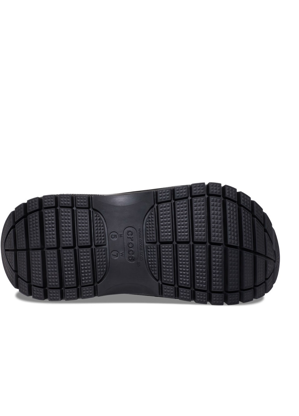Черные сабо на высокой платформе Crocs на высоком каблуке