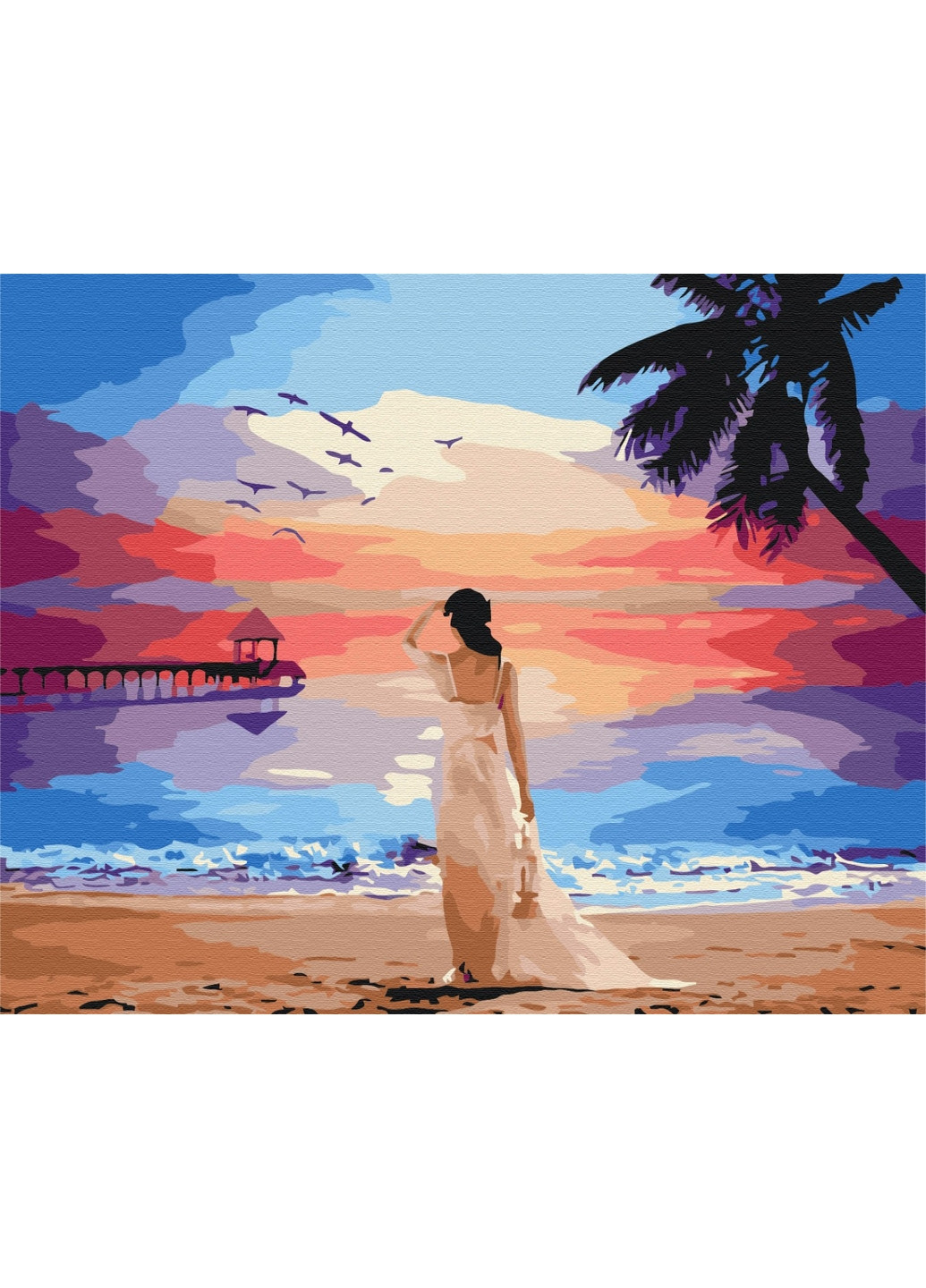 Картина "Тропічний світанок" 40х50 см Brushme (259961940)