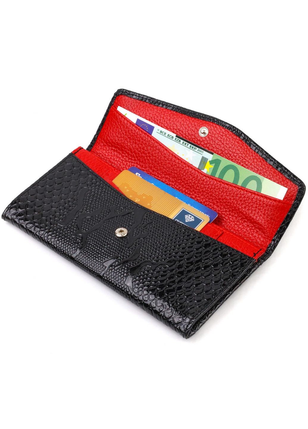 Шкіряний гаманець жіночий 18х9х1 см Canpellini (259961853)