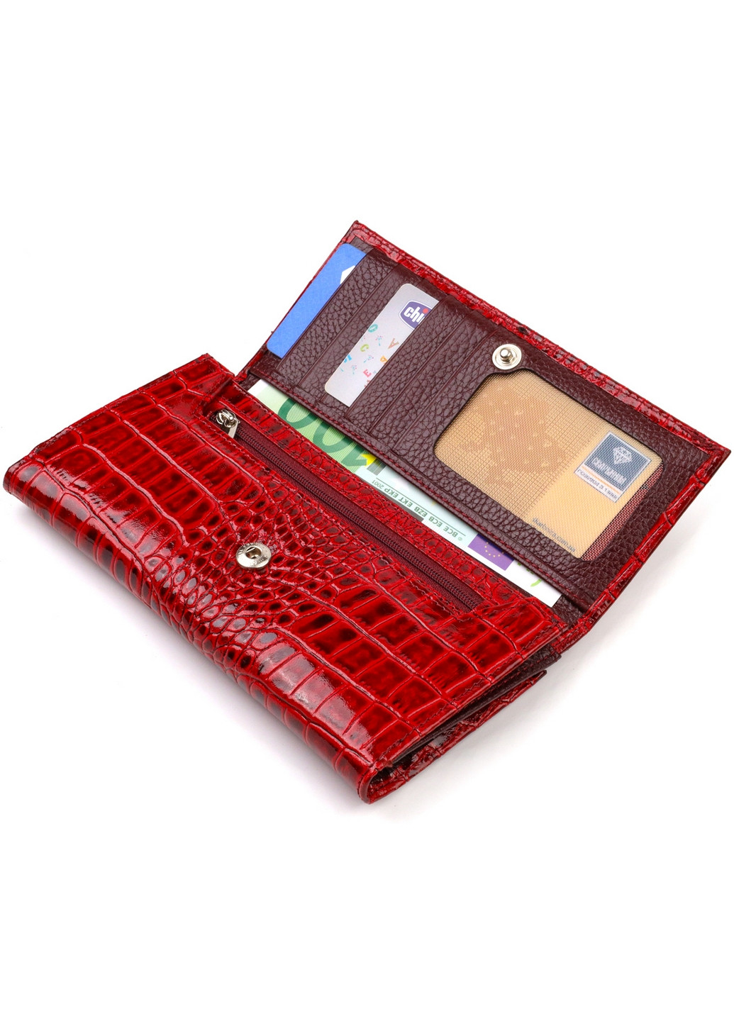 Кожаный кошелек женский 10х19х1,5 см Canpellini (259961871)
