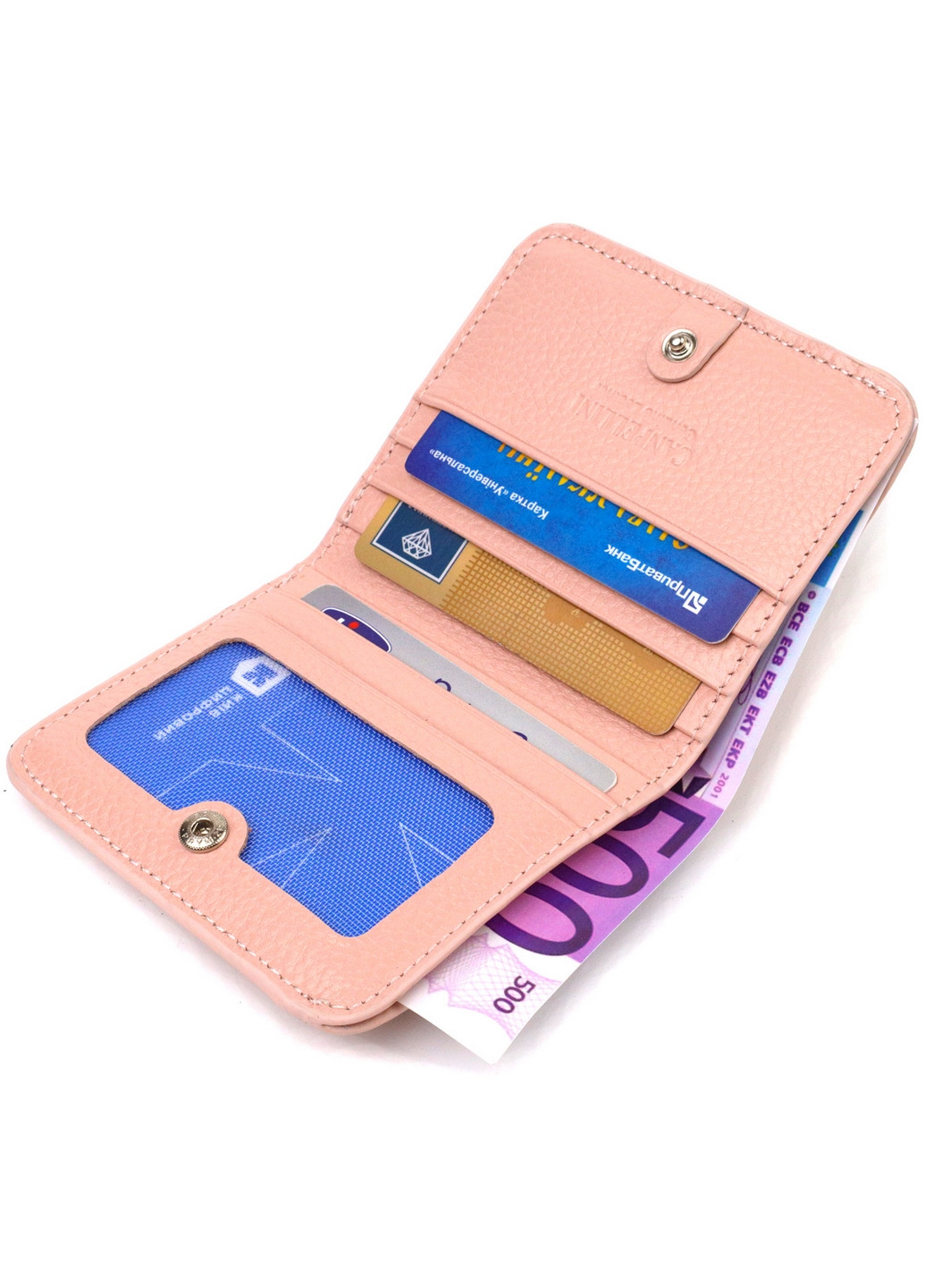 Шкіряний гаманець жіночий 10х9х1 см Canpellini (259961818)
