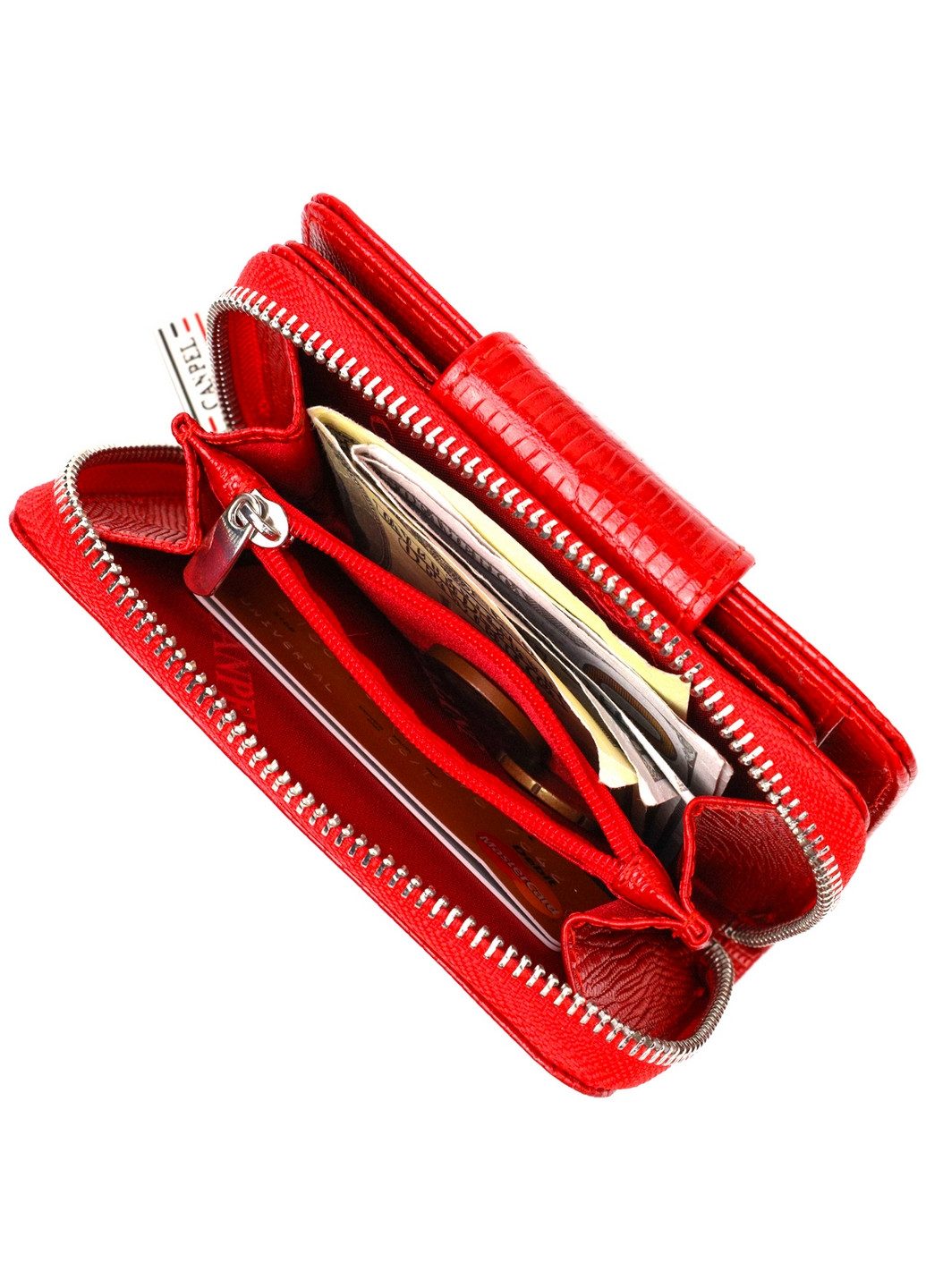 Кожаный кошелек женский: 9,5х13,2х3 см Canpellini (259961888)