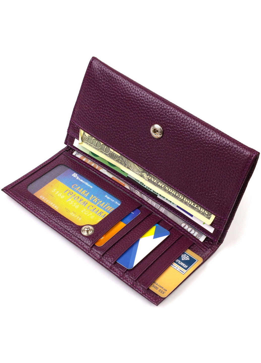 Шкіряний гаманець жіночий 17,8 х9х1 см Canpellini (259961874)