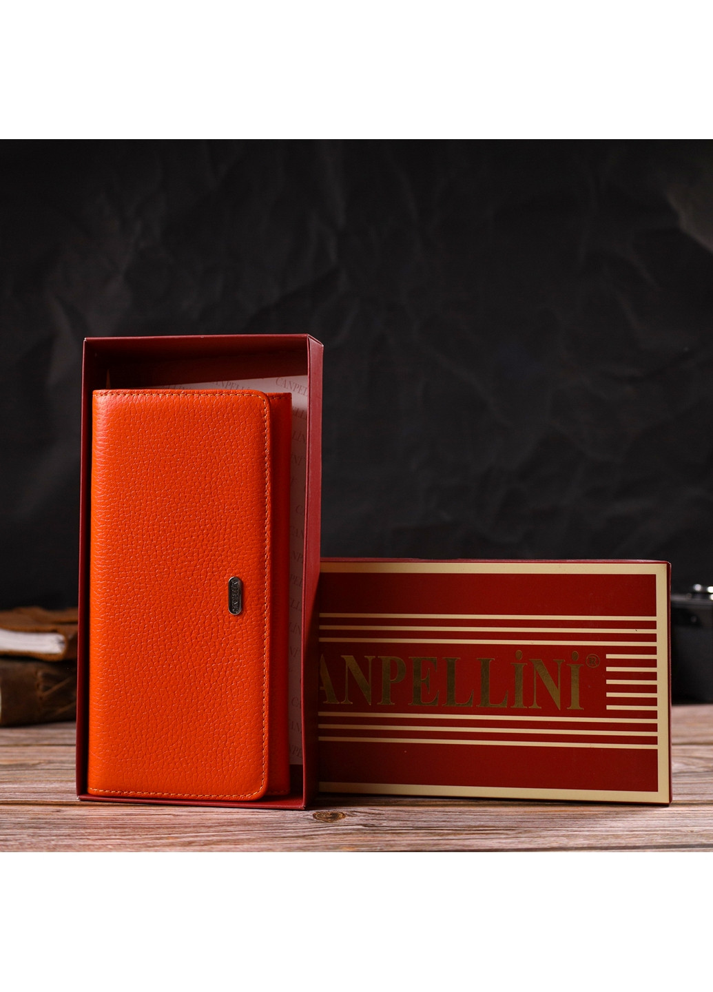 Шкіряний гаманець жіночий 19х9, 6х2 см Canpellini (259961794)