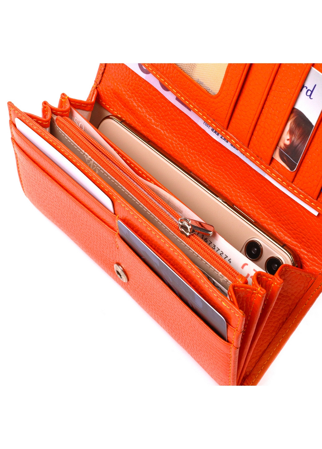 Шкіряний гаманець жіночий 19х9, 6х2 см Canpellini (259961794)