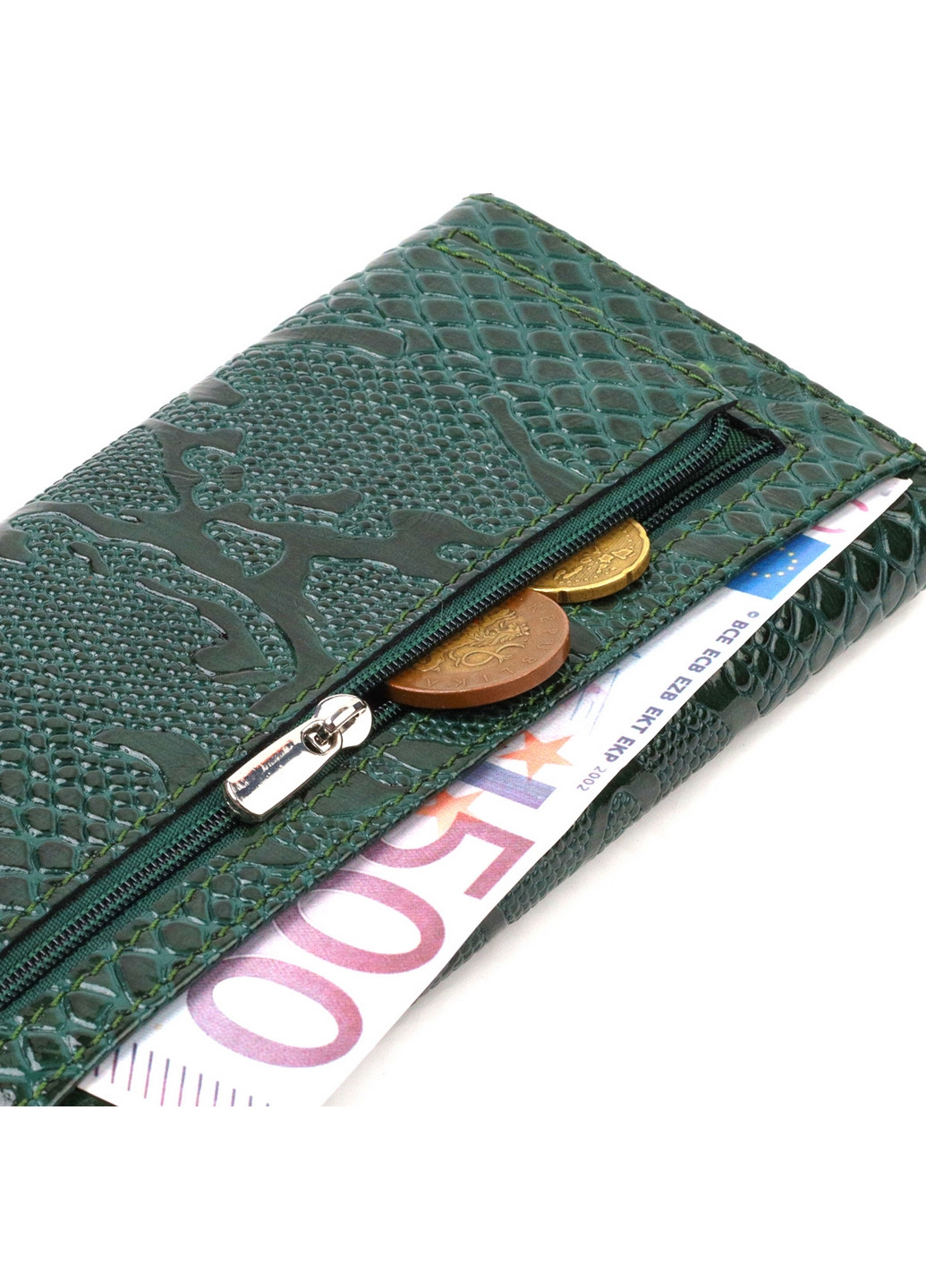 Шкіряний гаманець жіночий 18х9х1 см Canpellini (259961767)
