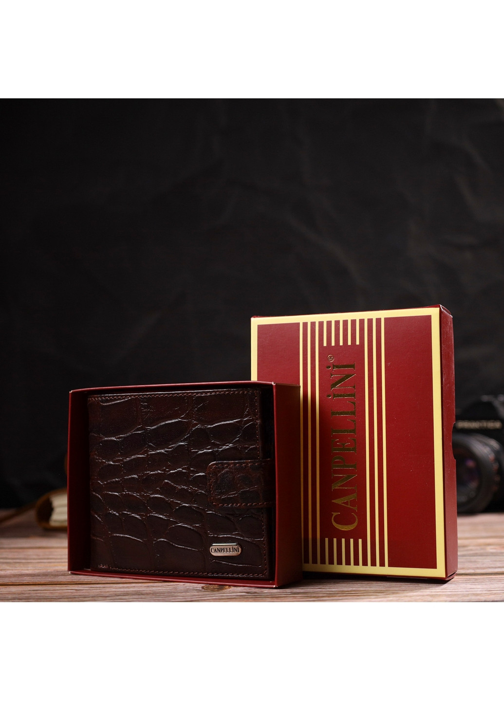 Кожаный кошелек мужской 11,5х10х1 см Canpellini (259961907)