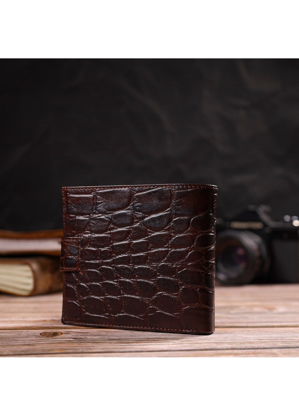 Кожаный кошелек мужской 11,5х10х1 см Canpellini (259961907)