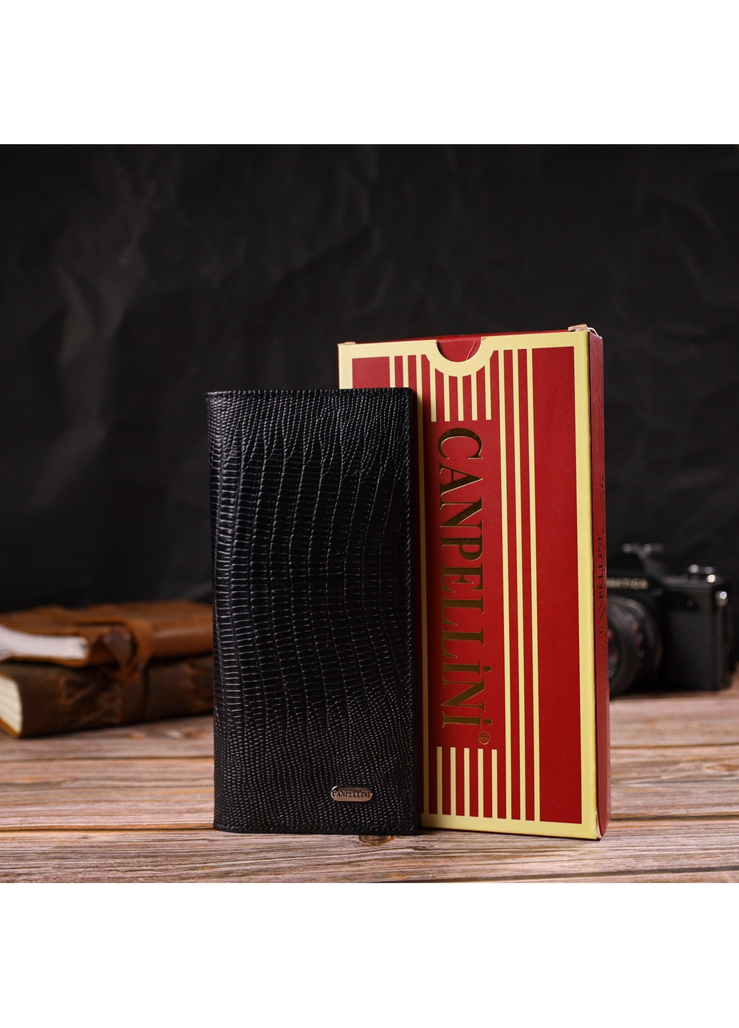 Шкіряний гаманець чоловічий 9,2 х18, 8х1 см Canpellini (259961751)