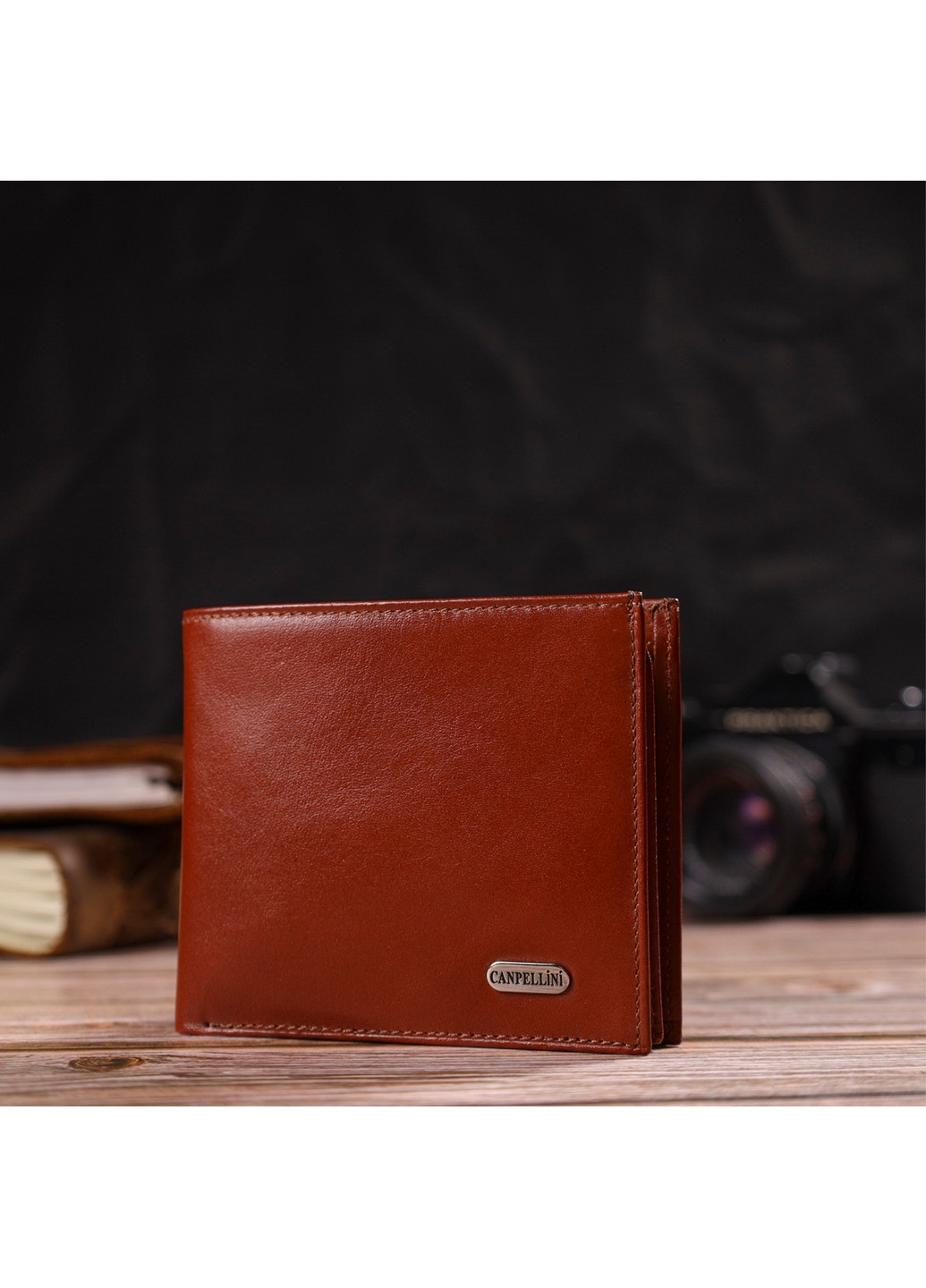 Кожаный кошелек мужской 11х9,5х2 см Canpellini (259961878)