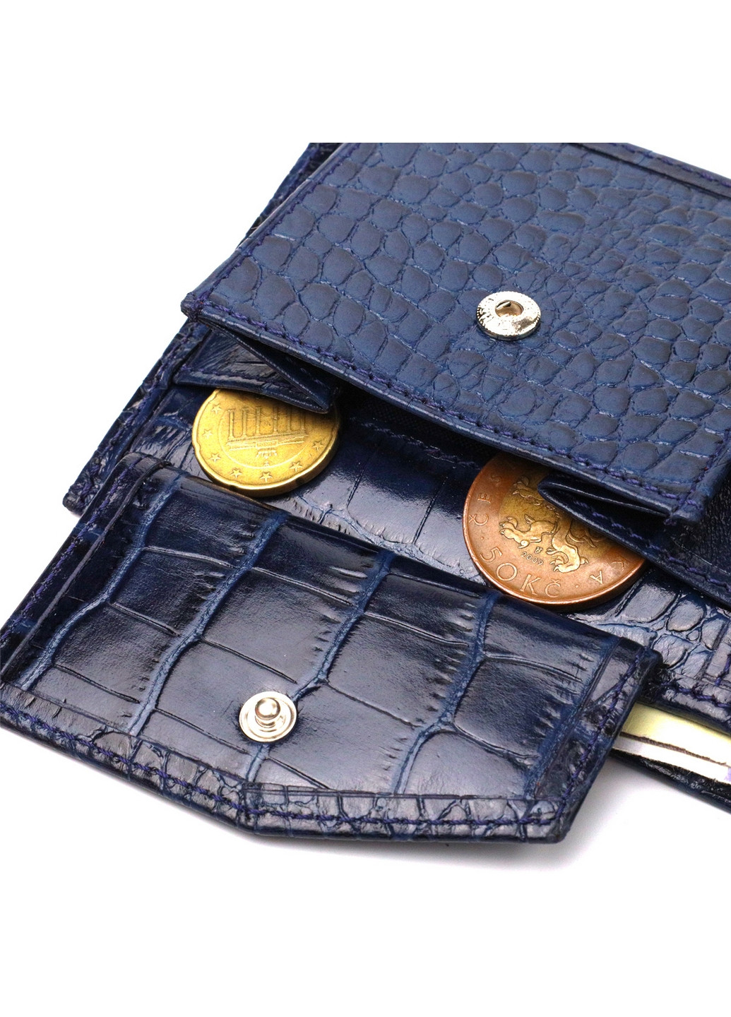 Шкіряний гаманець чоловічий 11,5х9,5х2 см Canpellini (259961884)