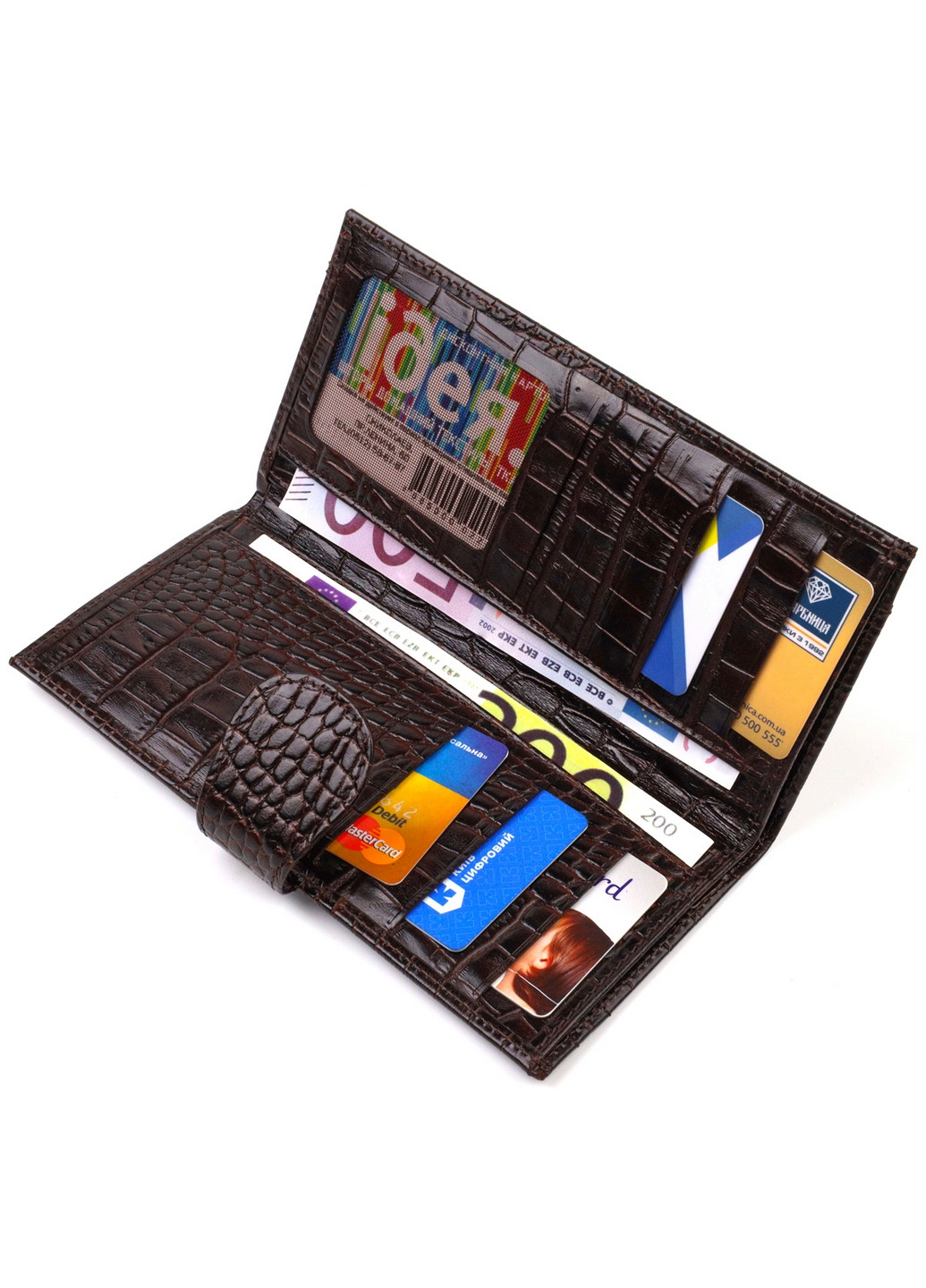 Кожаный кошелек мужской 9,5х18,5х0,5 см Canpellini (259961917)