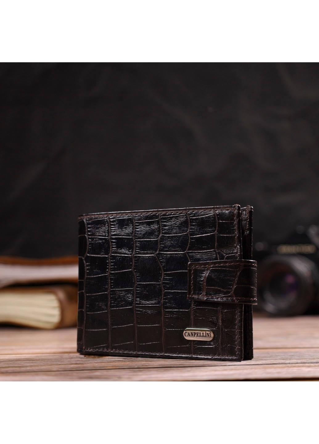 Шкіряний гаманець чоловічий 11х8, 3х1 см Canpellini (259961801)