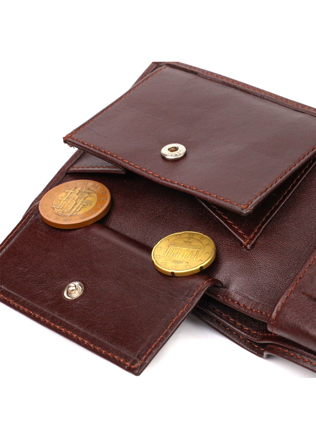 Кожаный кошелек мужской 11х9,5х2 см Canpellini (259961789)