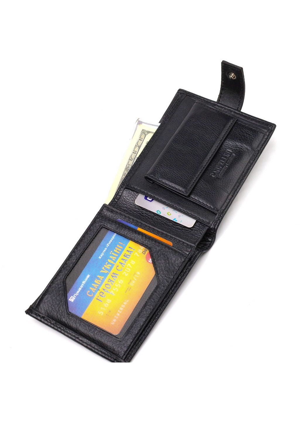 Шкіряний гаманець чоловічий 12,2 х9, 5х2 см Canpellini (259961724)