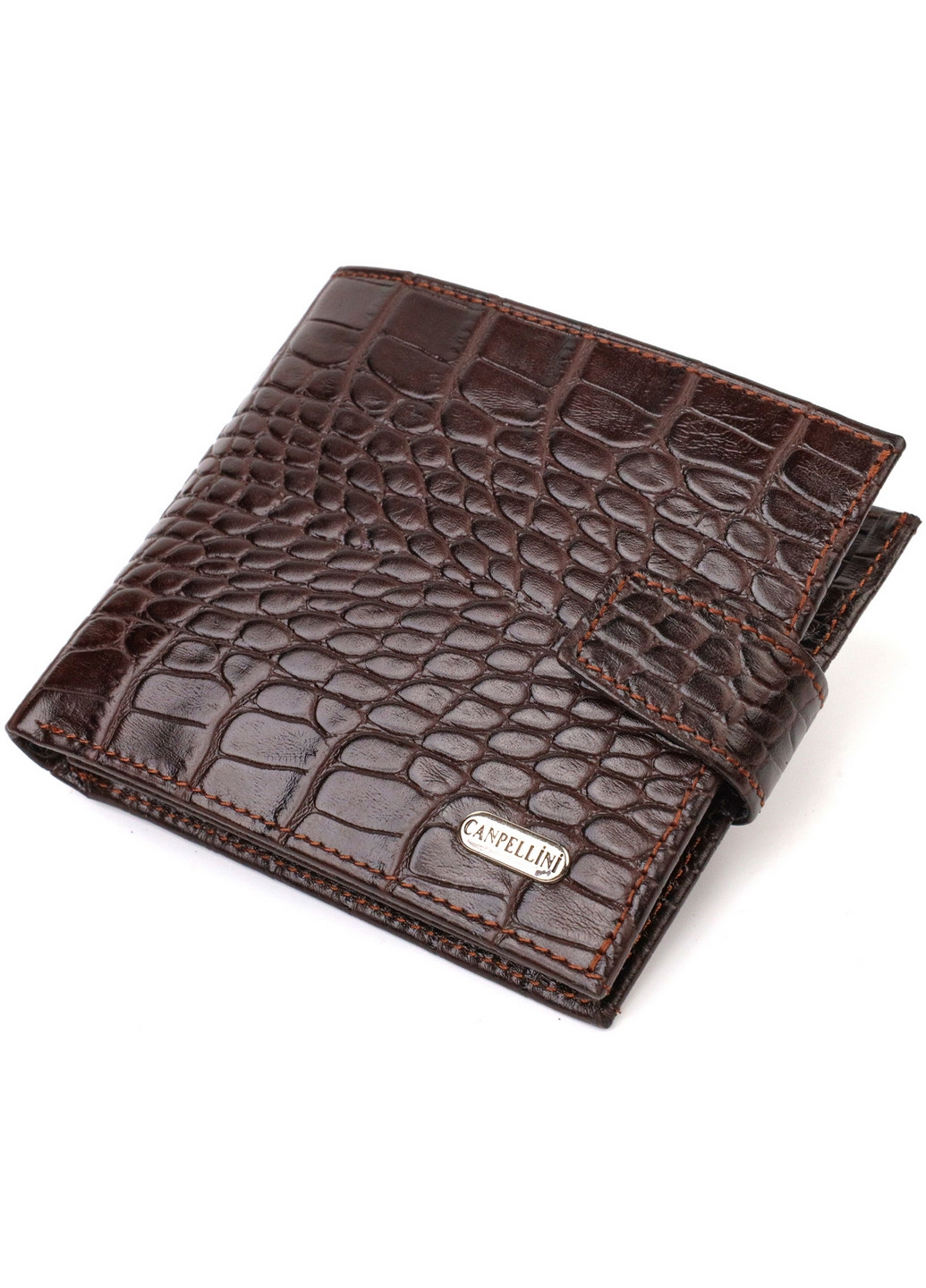 Шкіряний гаманець чоловічий 11,5х9,7х2 см Canpellini (259961706)