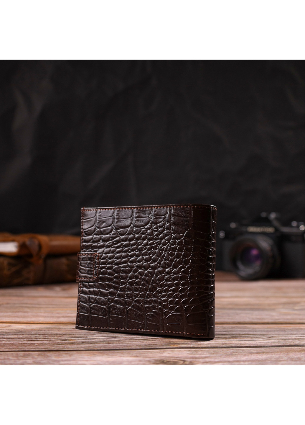 Шкіряний гаманець чоловічий 11,5х9,7х2 см Canpellini (259961706)