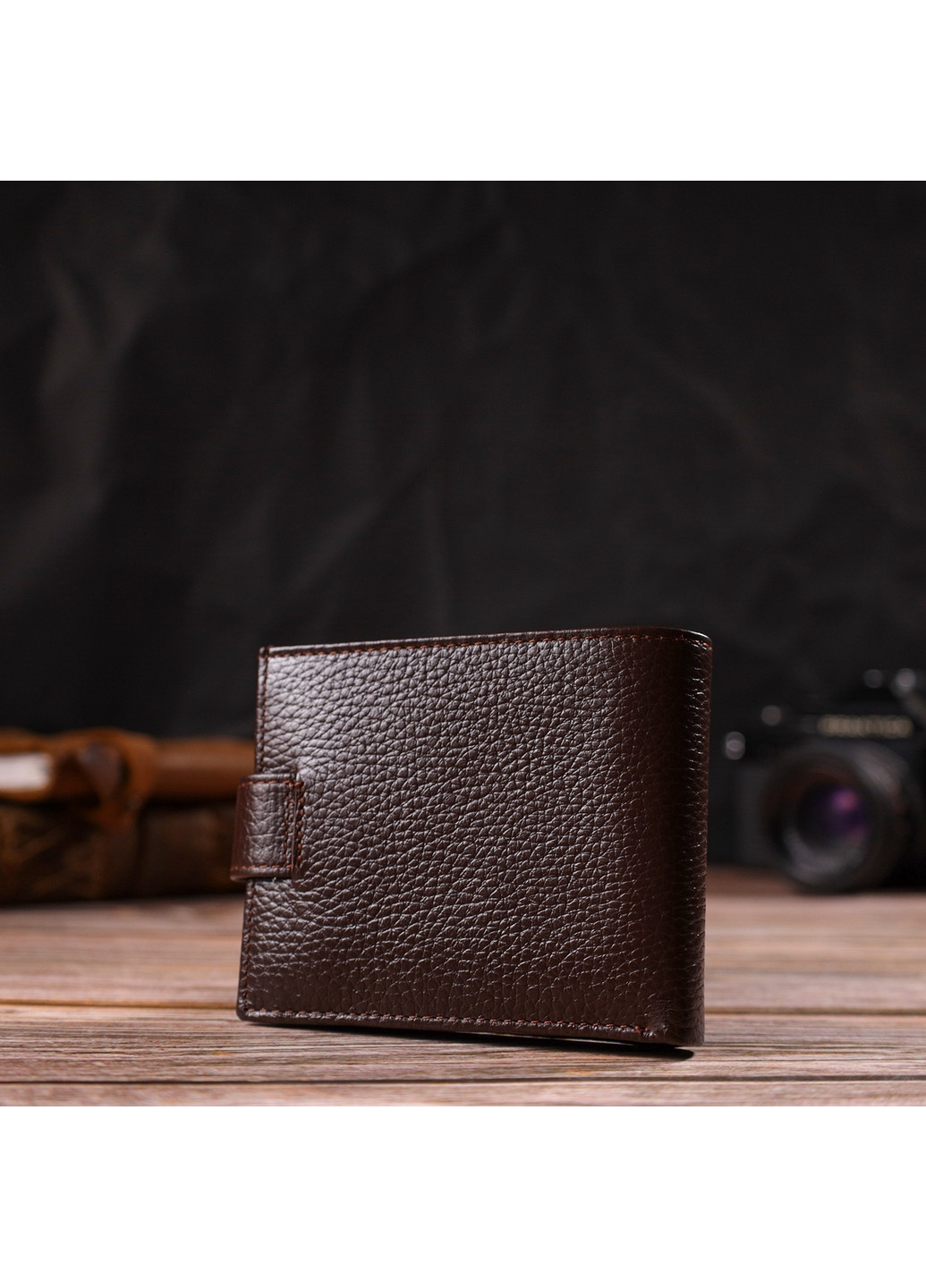 Шкіряний гаманець чоловічий 11х9х1 см Canpellini (259961840)
