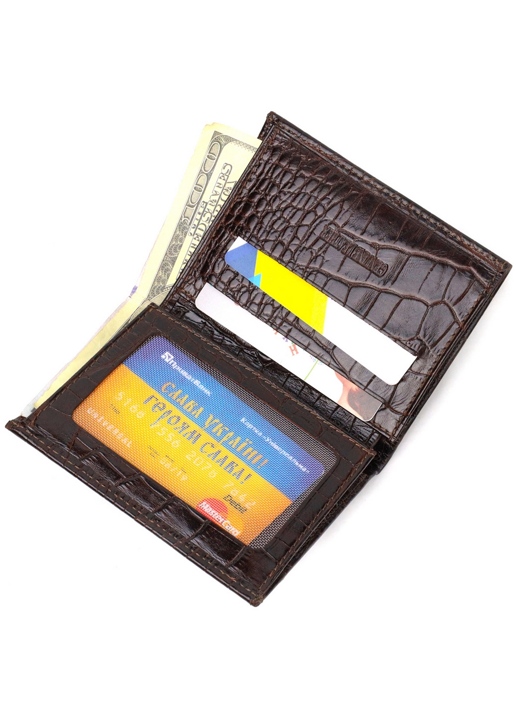 Шкіряний гаманець чоловічий 9х11, 5х1 см Canpellini (259961919)