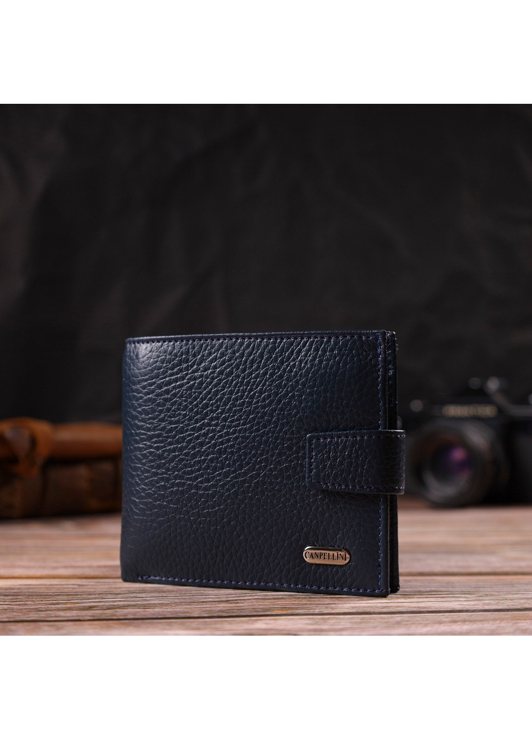 Кожаный кошелек мужской 11,5х9,7х2 см Canpellini (259961893)