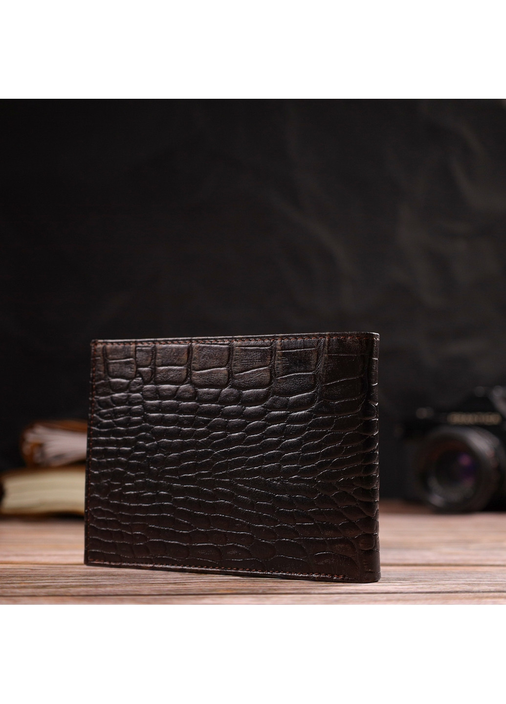 Кожаный кошелек мужской 12х9,7х1 см Canpellini (259961725)