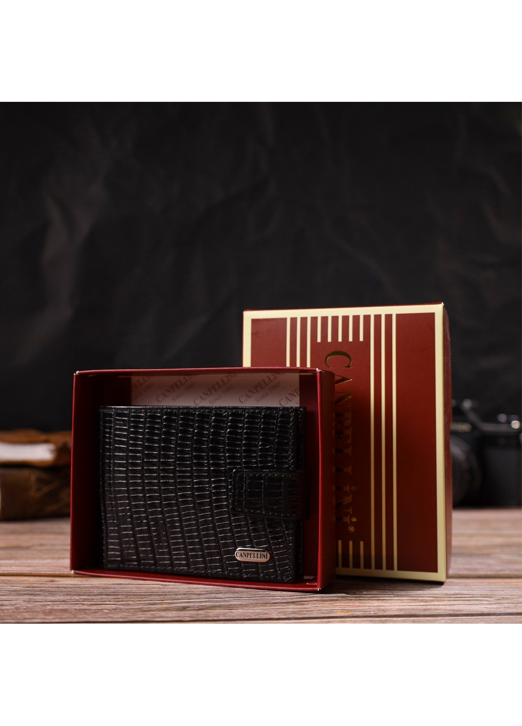 Кожаный кошелек мужской 11х8,3х1 см Canpellini (259961877)