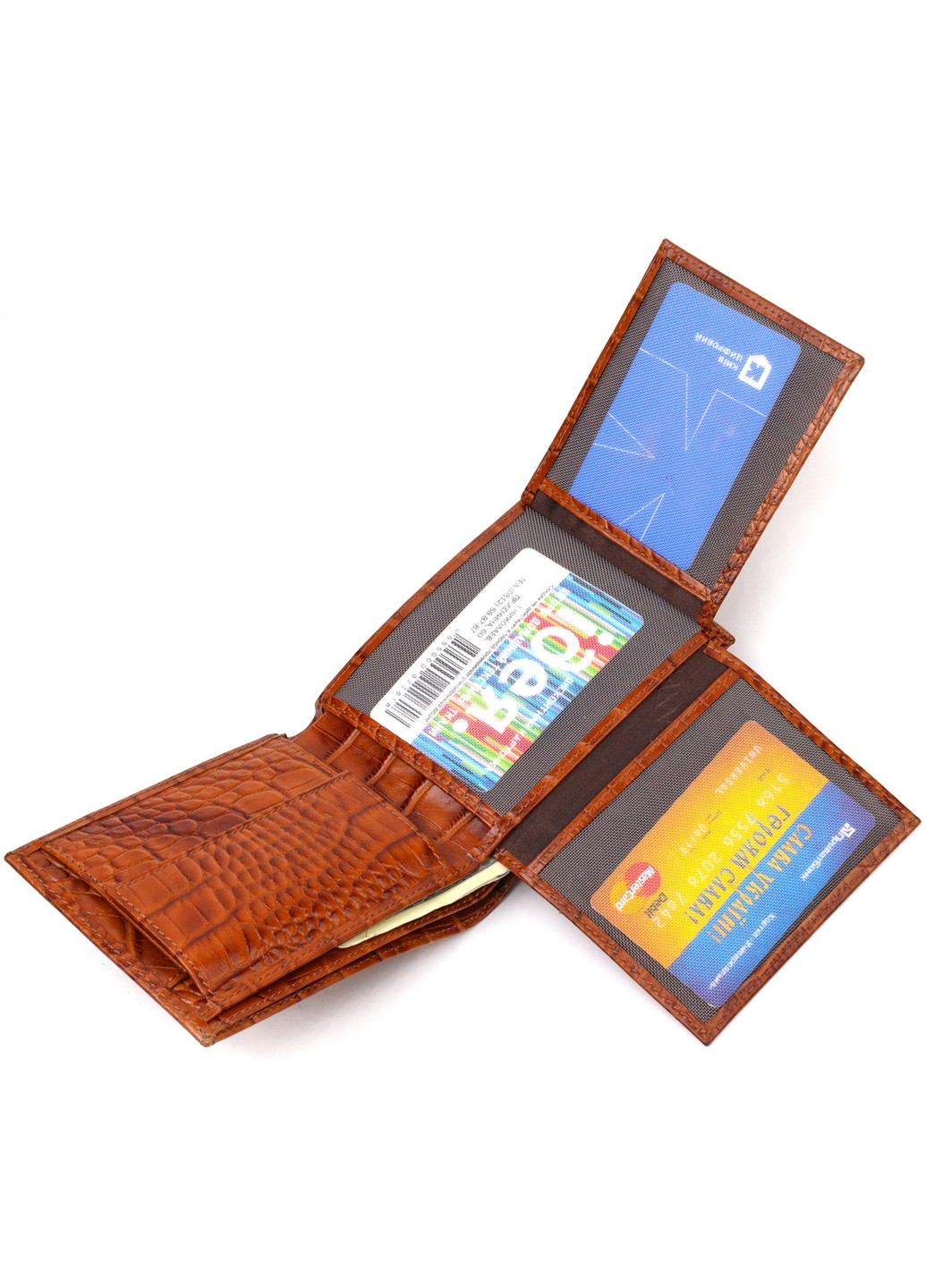 Шкіряний гаманець чоловічий 12х9, 6х2 см Canpellini (259961820)