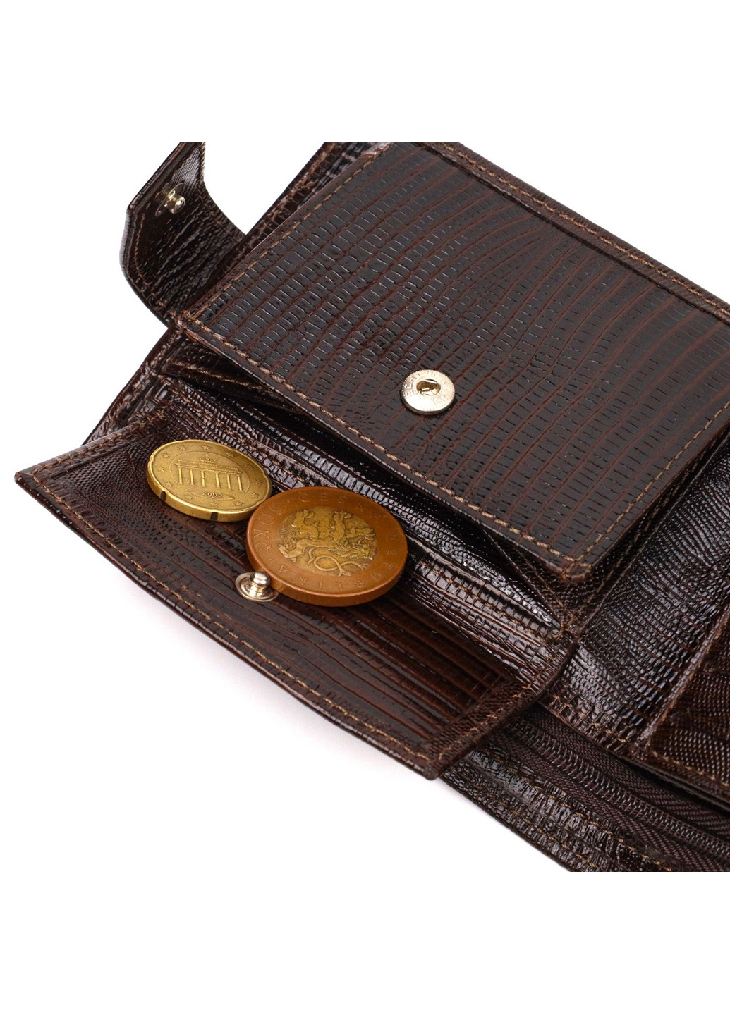 Кожаный кошелек мужской 11,5х9,7х2 см Canpellini (259961758)