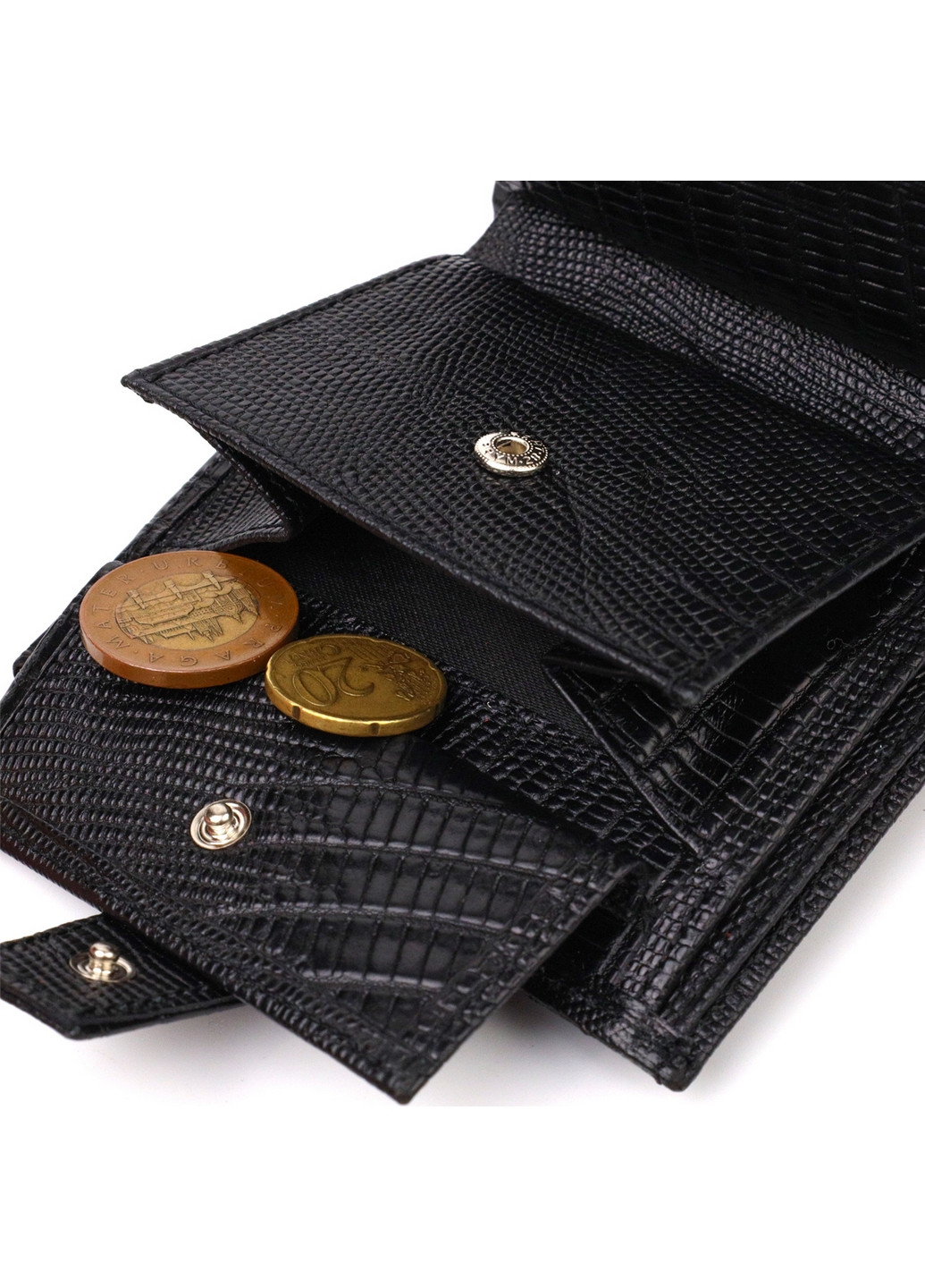 Кожаный кошелек мужской 9,7х11х1 см Canpellini (259961926)