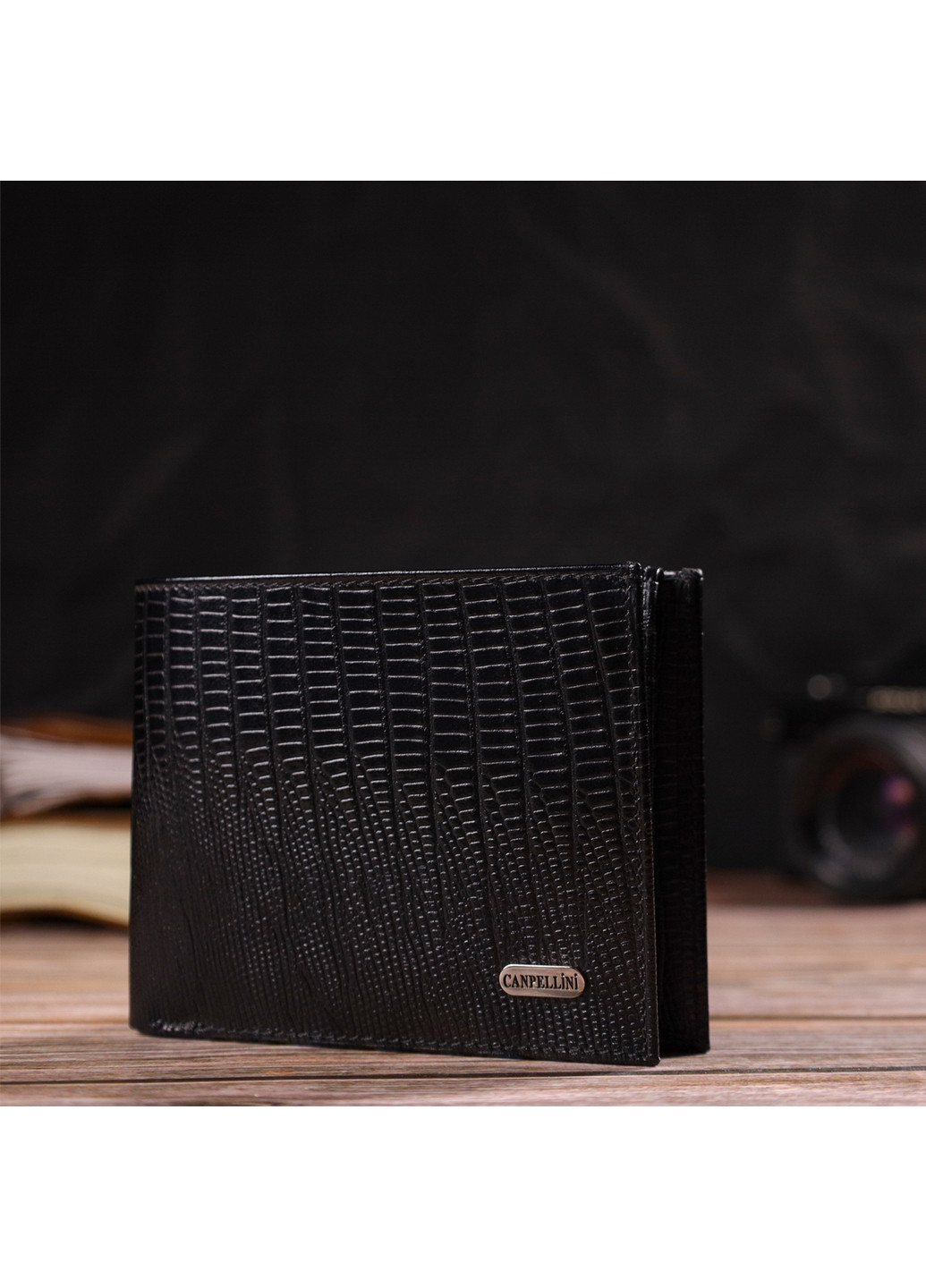Шкіряний гаманець чоловічий 12,5х9,5х2 см Canpellini (259961744)